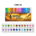 GuangNa® 24er-Set Acryl-Glitzermarker – 1,0 mm Feine Spitze